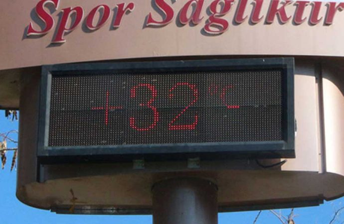 Adana şubat ayında 32 derece