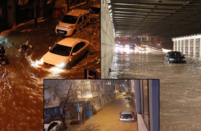 İzmir’i depremden sonra sel vurdu! Can kaybı var