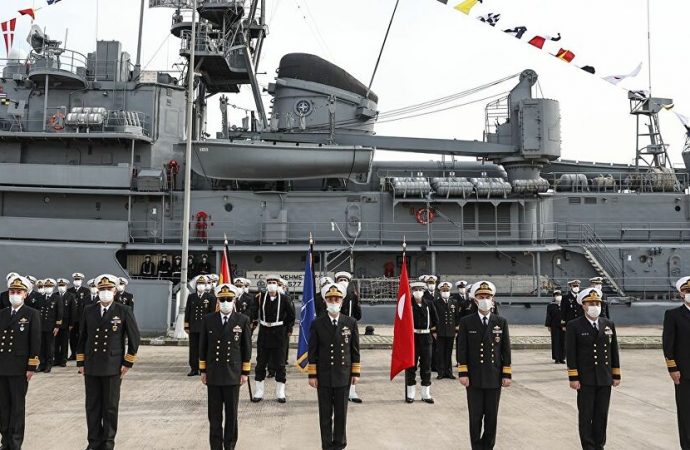 NATO’nun Deniz Görev Grubu-2’nin komutası Türkiye’ye geçti