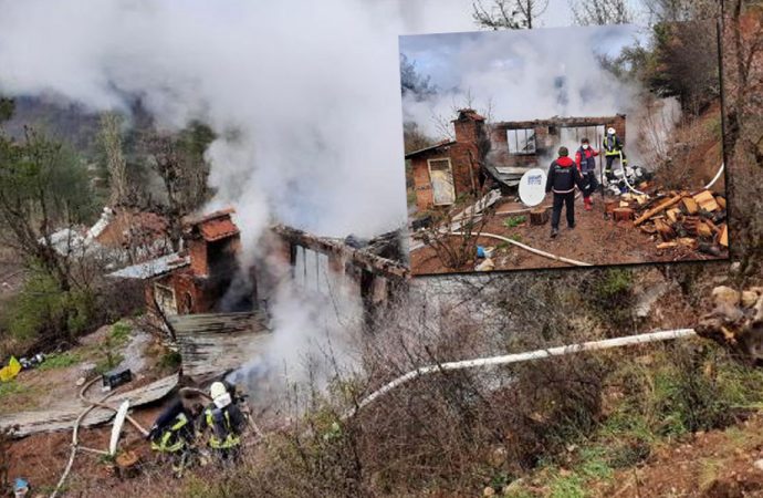 Elektriği kesilen çiftçi sinirlenip evini yaktı
