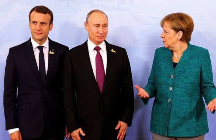 Putin, Merkel ve Macron’dan üçlü zirve