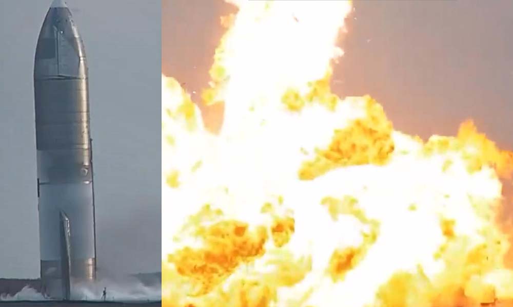 SpaceX’in uzay aracı inişten sonra patladı