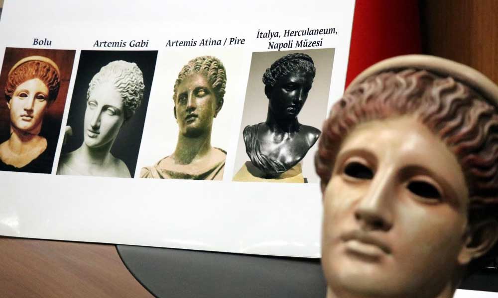 Bolu Müzesi’ndeki heykel Yunan tanrıçası Artemis’e ait çıktı