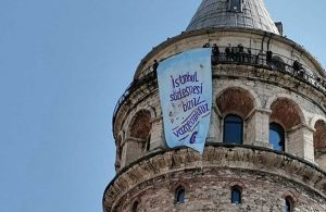 Kadınlar İstanbul’u pankartlarla donattı: İstanbul Sözleşmesi bizim
