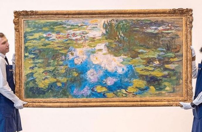 Monet’nin ‘Nilüferler’ serisinden bir tablo 40 milyon dolara satışa sunulacak