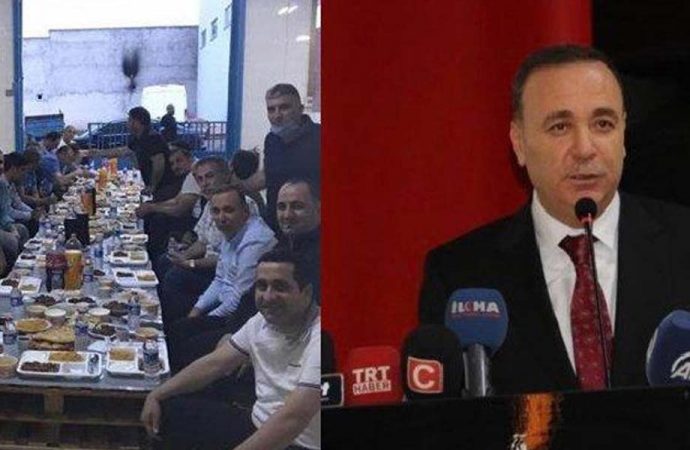 AKP’li vekil yasağa rağmen toplu iftara katıldı
