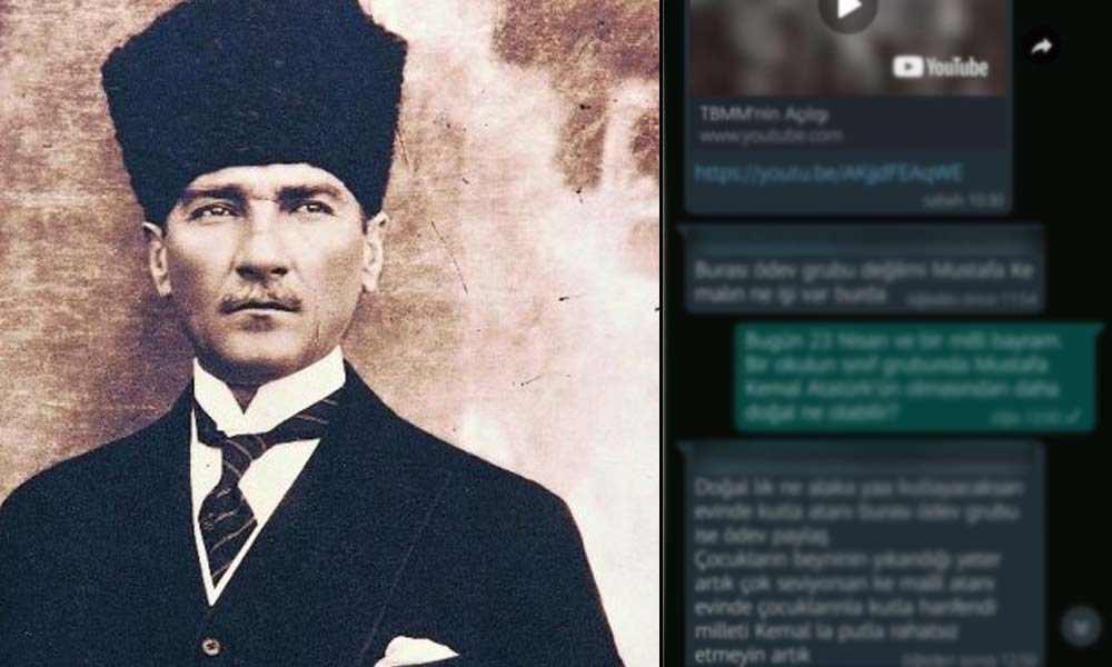 Okulun WhatsApp grubunda Atatürk’e hakaret eden veli, gözaltına alındı