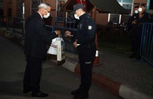 Başkan Bozdoğan’dan görevi başındaki polislere sürpriz ziyaret