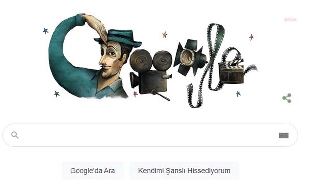Google Sadri Alışık için doodle hazırladı