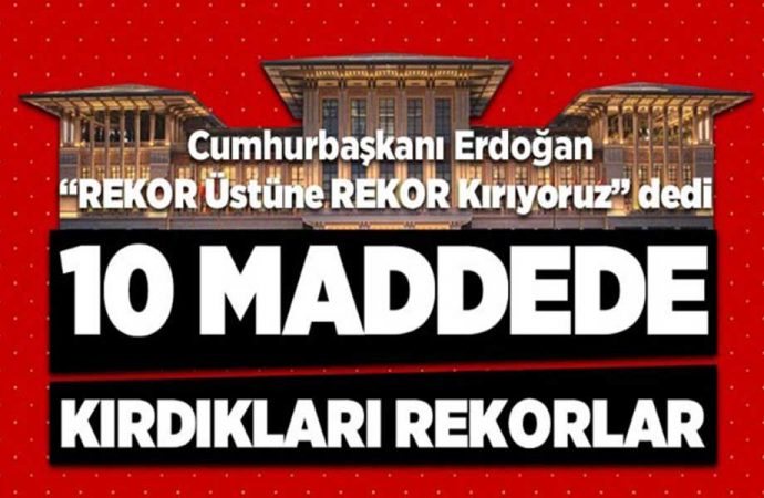 Erdoğan’ın ‘Rekor kırıyoruz’ sözlerine jet yanıt! 10 madde sıralandı