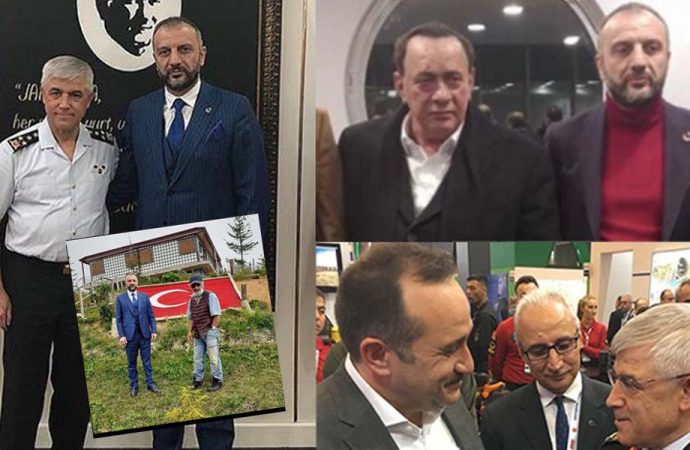 Jandarma Genel Komutanı Arif Çetin ve Erdoğan’ın dünürü, çete lideriyle aynı karede
