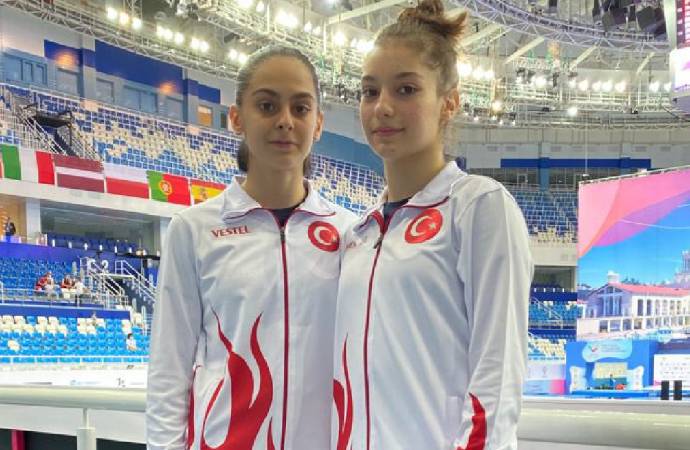 Trampolinde genç cimnastikçilerden Türkiye’ye ilk madalya