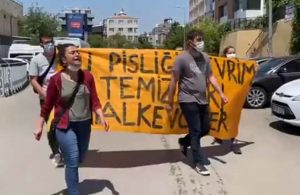 AKP İl Başkanlığı önünde Sedat Peker protestosu: Halkevleri üyesi 5 kişi gözaltına alındı