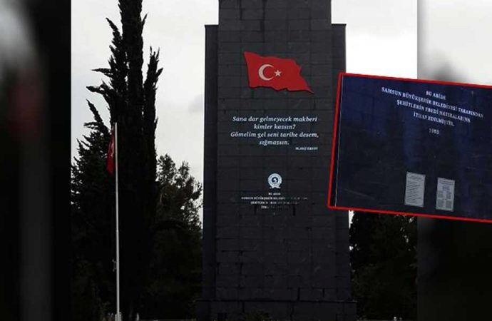 AKP’li belediye Şehitlik Anıtı’ndan Atatürk’ün adını çıkardı