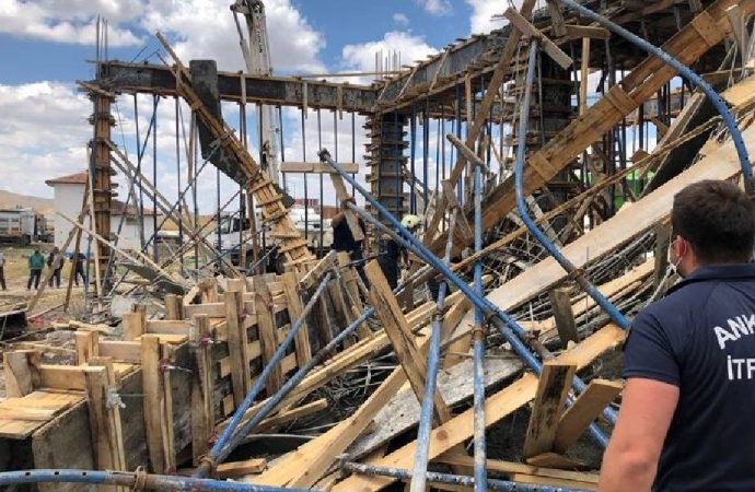 Ankara’da inşaatta göçük yaşandı
