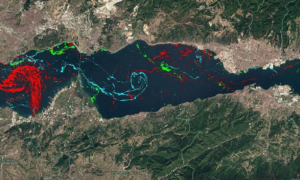 Marmara Denizi’ndeki müsilajın yoğunluk haritası çıkarıldı