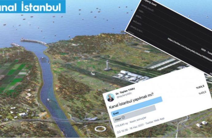 Aktrollerden Kanal İstanbul anketine 250 bin sahte oy