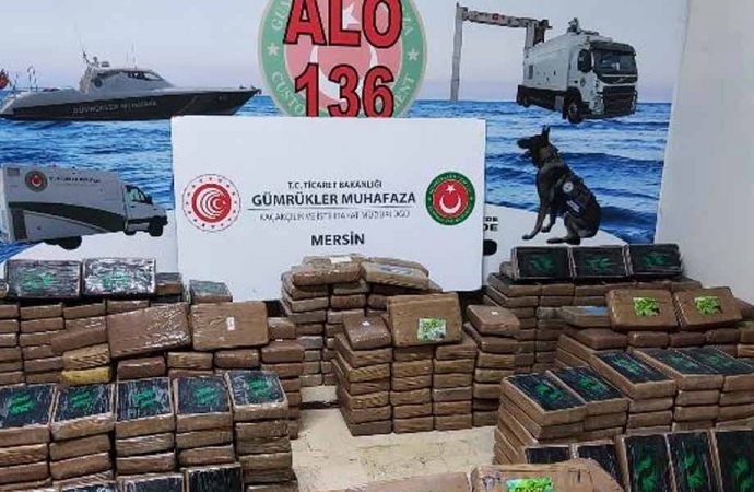 Mersin Limanı’nda 463 kilogram kokain ele geçirildi