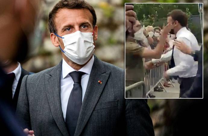 Macron’dan ‘tokat’ açıklaması: Aptallık
