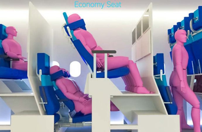 İspanyol öğrencinin uçak koltuğu tasarımı, salgında güvenli seyahati kolaylaştırabilir