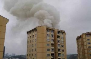 Başakşehir’de bir apartmanda yangın