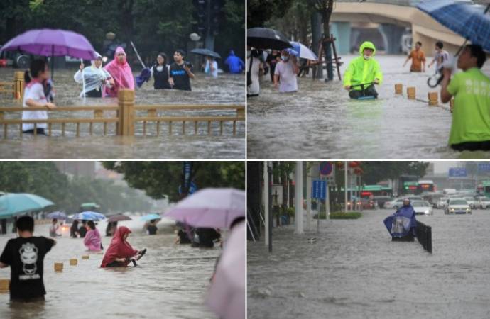 Çin’de ‘bin yılın en şiddetli yağmuru’: 12 kişi öldü