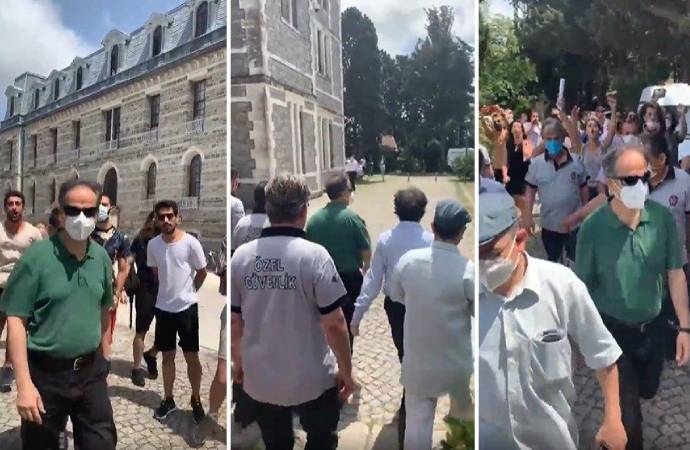 Boğaziçi Üniversitesi’ne vekaleten atanan Naci İnci’yi öğrenciler böyle kaçırmıştı: Naci kaç kaç kaç öğrenciler geliyor