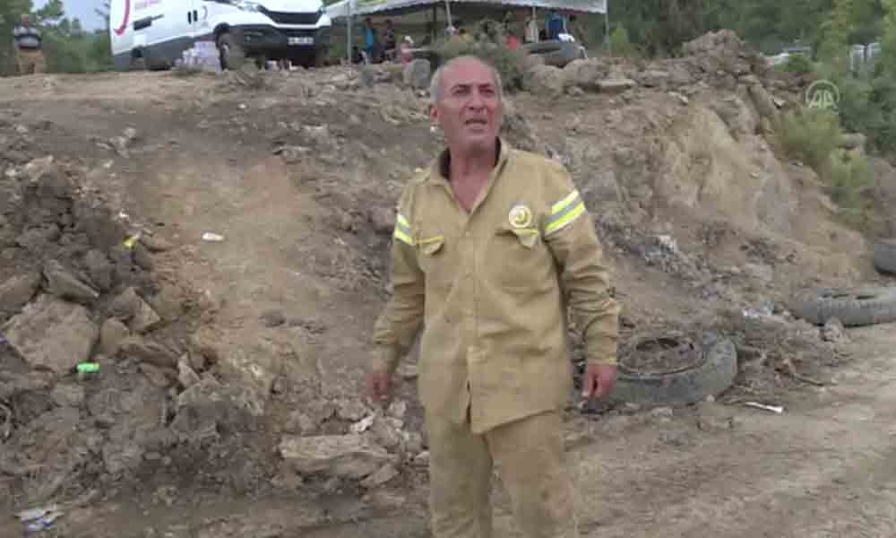 Yangın felaketinin yaşandığı Manavgat’taki yağmur, orman işçilerini sevindirdi