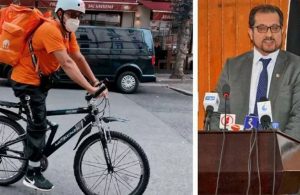 Afganistan İletişim Bakanı, Almanya’da bisikletli kurye oldu