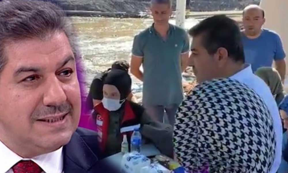 AKP’li Tevfik Göksu’ya sel bölgesinde tepki: Suçlusunuz, gelmeyin