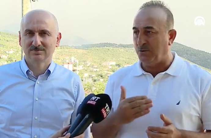 Bakan Çavuşoğlu: ‘Göndermiyorlar’ diyorlar ama 7 helikopter burada çalışma yapıyor