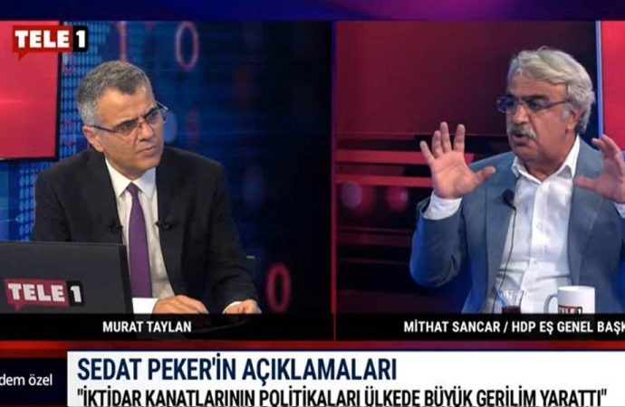 TELE1’e konuk olan HDP’li Sancar’dan ‘sabotaj’ iddialarına yanıt