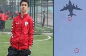 ABD uçağından düşen iki sivilden biri Afgan milli futbolcu çıktı