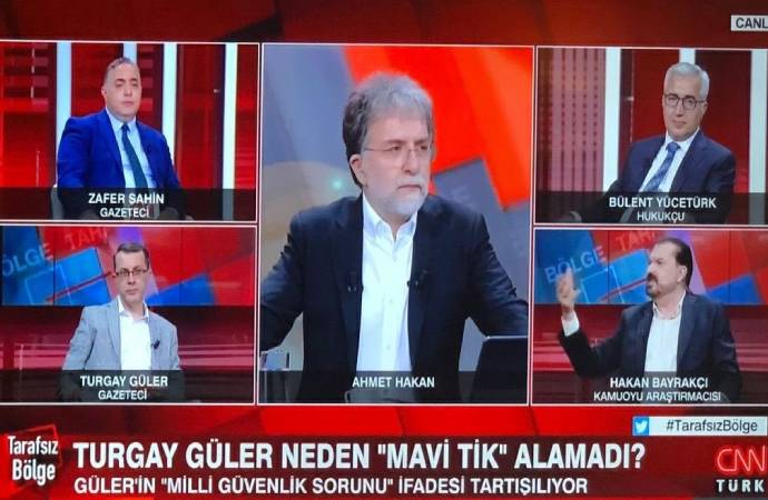 CNN Türk her şeyi bıraktı Turgay Güler’in mavi tıkını konuştu