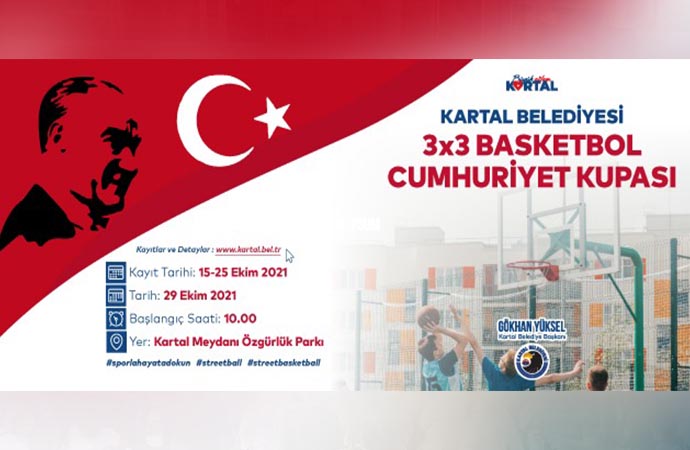 3X3 Cumhuriyet Kupası Basketbol Turnuvası için geri sayım başladı