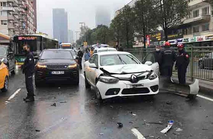 Beşiktaş’ta zincirleme trafik kazası