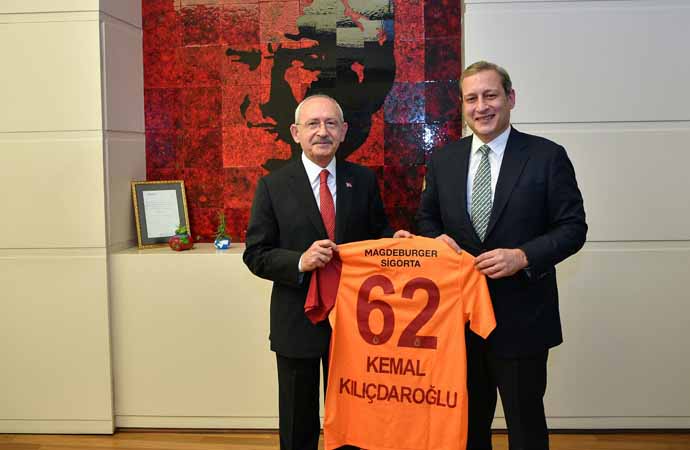 Galatasaray Başkanı Burak Elmas, Kemal Kılıçdaroğlu’nu ziyaret etti