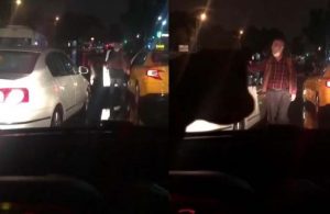Otomobilin camını yumrukladı, küfürler yağdırdı! İstanbul’da taksici dehşeti