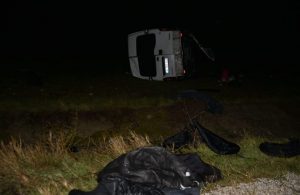 Edirne’de kaçak göçmenleri taşıyan minibüs devrildi, çok sayıda yaralı var