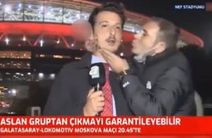 Galatasaray taraftarı, canlı yayındaki muhabiri öptü!
