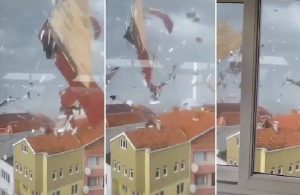 Sinop’ta fırtına çatıyı uçurdu, öğrenciler kaçıştı!
