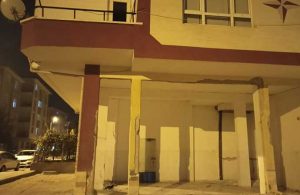 Ankara’da kolonları çatlayan apartman tahliye edildi