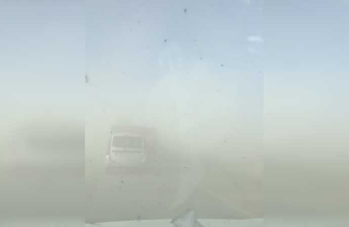 Şimdi de Konya’da kum fırtınası