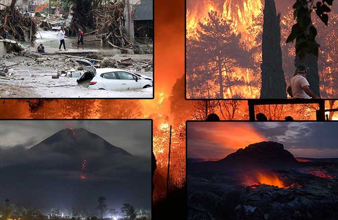 Yangınlar, seller, depremler! 2021’de doğal afetler unutulmayacak izler bıraktı