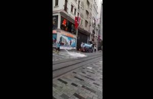 AKP’li Beyoğlu Belediyesi, İBB’ye ait İstiklal Caddesi’ne çöp süpürttü!