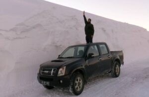 Muş’ta kar kalınlığı 4 metreyi buldu