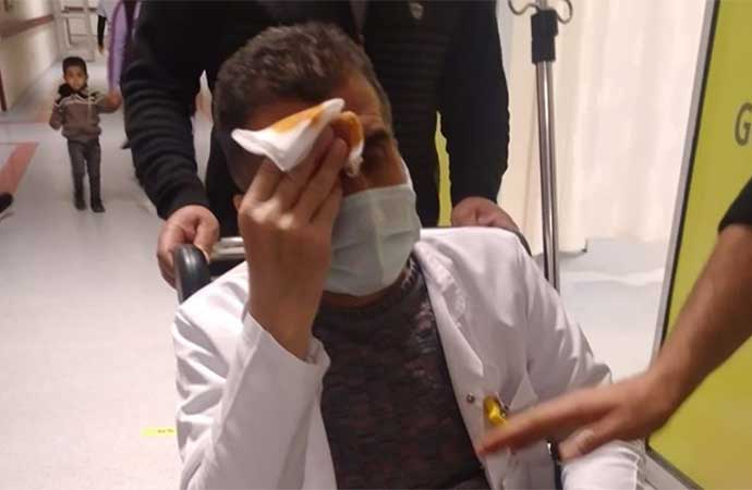 Diyarbakır’da bir hasta, fiziksel engelli hastane çalışanını darp etti