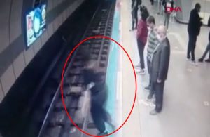 Metronun altına atlayan genç kadının mucize kurtuluşu saniye saniye kaydedildi
