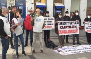 Öğrenci Veli Derneği tarikat yurtlarının kapatılması için eylem yaptı