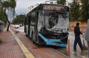 Halk otobüsü 9 araca birden çarptı! 5 yaralı